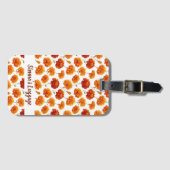 Elegant Marigold Pattern Bagagelabel (Voorkant (horizontaal))