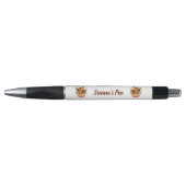 Elegant Marigold Pumpkin Name Pen (Voorkant)