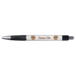 Elegant Marigold Pumpkin Name Pen
