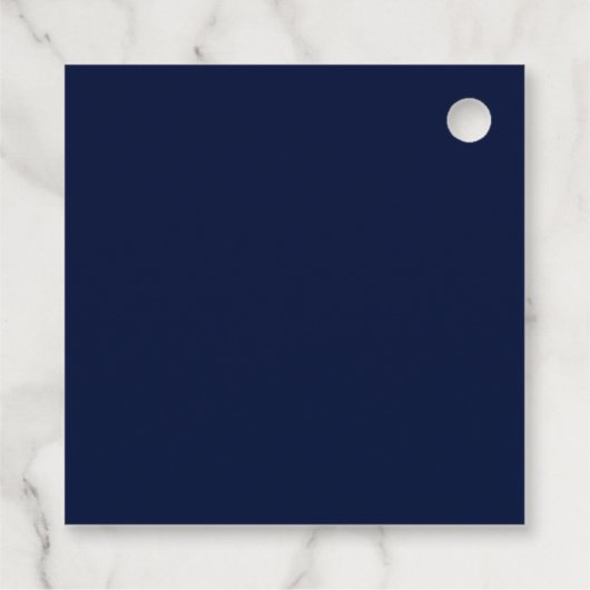 Elegant Marine Blauw Goud Agaat Pensioen Partij Bedankjes Labels (Achterkant)