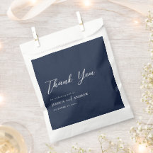 Elegant Marine Blauw & Wit Eenvoudige Bruiloft