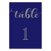 Elegant Marine Blauw Zilver Minimaal Bruiloft