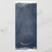 Elegant marine en gouden menu Ampersand (Achterkant)