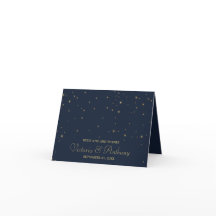 Elegant marine en goudval bruiloft