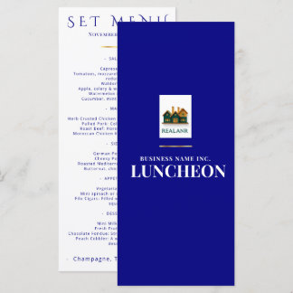 Elegant Marine Evenementen Menu Logo Zakelijke Huw