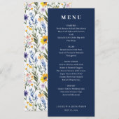 Elegant Marine Formeel Menu (Voorkant / Achterkant)