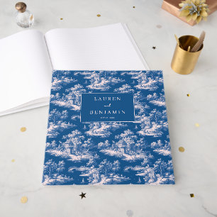 Elegant marine landschap in vintage stijl gastenboek