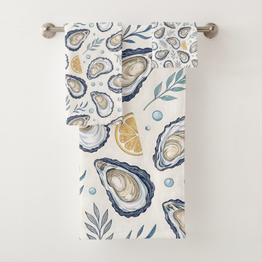 Elegant Marine Oysters Bad Handdoek (Insitu)