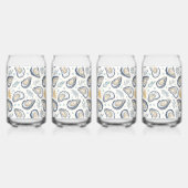 Elegant Marine Oysters Blikvorm Glas (Achterkant)
