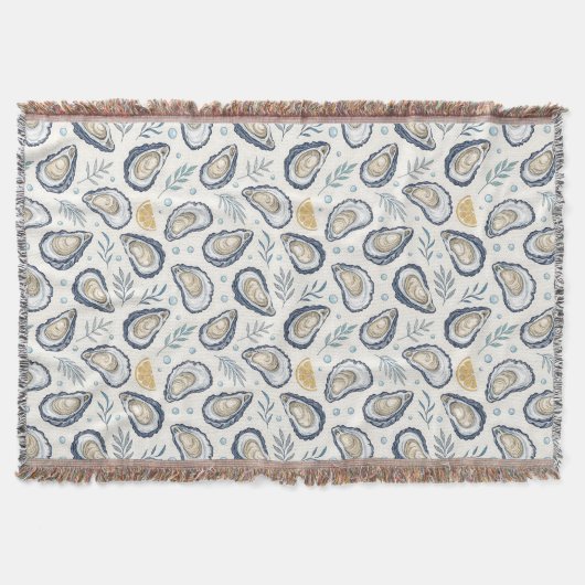 Elegant Marine Oysters Deken (Voorkant)
