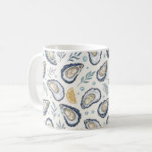 Elegant Marine Oysters Koffiemok (Voorkant links)