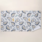 Elegant Marine Oysters Strandlaken (Voorkant)