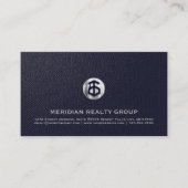 Elegant Marine Professioneel Vastgoed Visitekaartje (Voorkant)