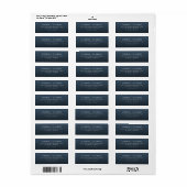 Elegant marine typografisch etiket (Full Sheet)