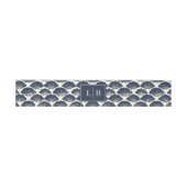 Elegant Marine Vintage Schelp Motief Uitnodigingen Wikkel (Vlak)