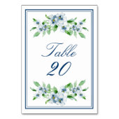 Elegant marine & White Wedding Reception Kaart (Achterkant)