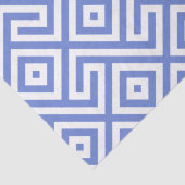 Elegant marineblauw Abstract geometrisch patroon Tissuepapier (Detail)