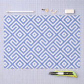 Elegant marineblauw Abstract geometrisch patroon Tissuepapier (Craft)