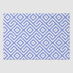 Elegant marineblauw Abstract geometrisch patroon Tissuepapier