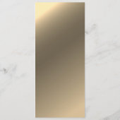 Elegant marineblauw en gouden Afstuderen Menu (Achterkant)