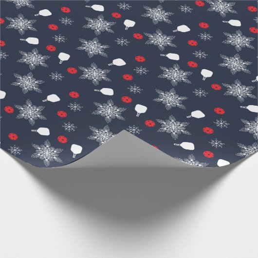 Elegant marineblauw 💙 kerst cadeaupapier (Hoek)