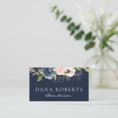 Elegant marineblauw visitekaartje schoonheidsspeci (Staand voorkant)