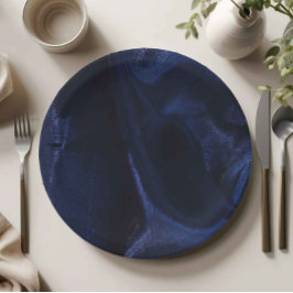 Elegant marineblauwe papieren bord