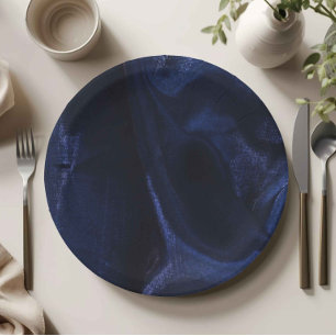Elegant marineblauwe papieren bord