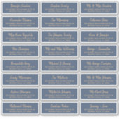 Elegant marinegoud individuele gast adresetiketten sticker (Voorkant)