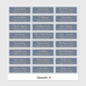 Elegant marinegoud individuele gast adresetiketten sticker (Vel)