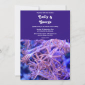 Elegant marinekoraalriffen Nautical Coastal Weddin Kaart (Voorkant)