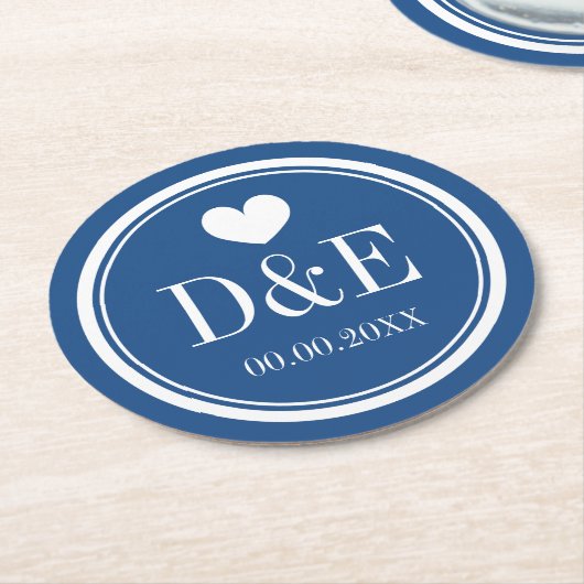 Elegant marinemonologa onderzetters (Gebogen)