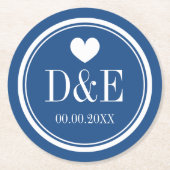 Elegant marinemonologa onderzetters (Voorkant)