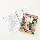 Elegant marinepersoneel gepersonaliseerd recept notitieboek (Binnen)