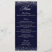 Elegant marinetafel-menukaart Formele gebeurtenis Menu (Voorkant)