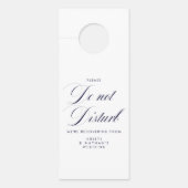 Elegant marinier en witbruiloft storen niet deurhanger (Voorkant)