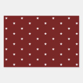 Elegant marinier groene sterren inpakpapier vel (Voorkant 2)