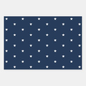 Elegant marinier groene sterren inpakpapier vel (Voorkant)