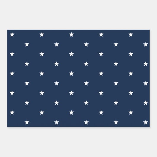 Elegant marinier groene sterren inpakpapier vel (Voorkant)