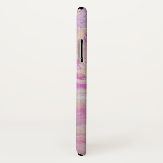 Elegant marmer Agate Pink Gold monogram Case-Mate iPhone Case (Achterkant / rechts)