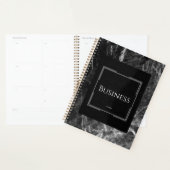 Elegant marmer black white business planner (Display)