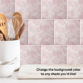 Elegant Marmer Blush Roze Tegeltje