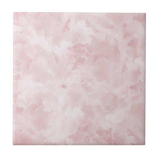 Elegant Marmer Blush Roze Tegeltje (Voorkant)