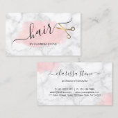 Elegant marmer- en goudschaar visitekaartje (Voorkant / Achterkant)