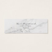 Elegant marmer en krans bruiloft details Kaart (Achterkant)