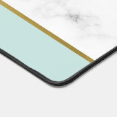 Elegant Marmer en Mint Patroon Gepersonaliseerd Bureaumat (Hoek)