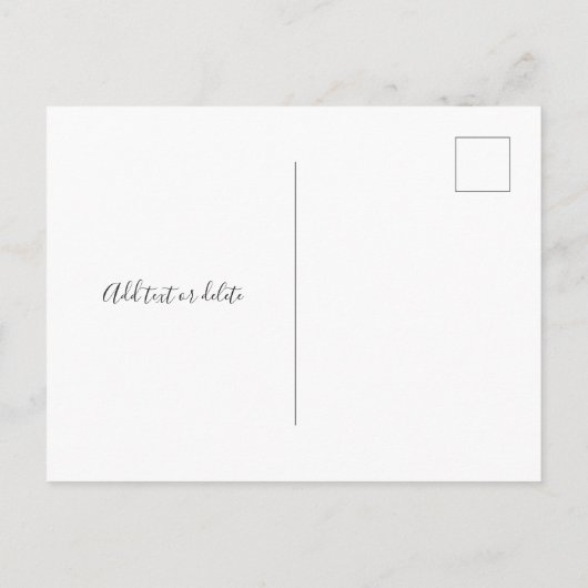 Elegant marmer- en roos goudschaar aankondigingskaart (Achterkant)