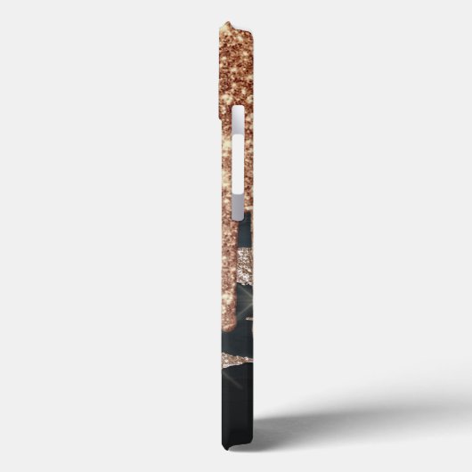 Elegant marmer Glitter Drives Case-Mate iPhone Case (Achterkant / Links)