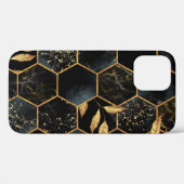 Elegant marmer & goud: Abstracte zeshoek textuur Case-Mate iPhone Case (Achterkant (horizontaal))