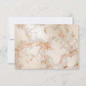 ~* Elegant Marmer Gouden Aderen AR2 Trouw RSVP (Achterkant)